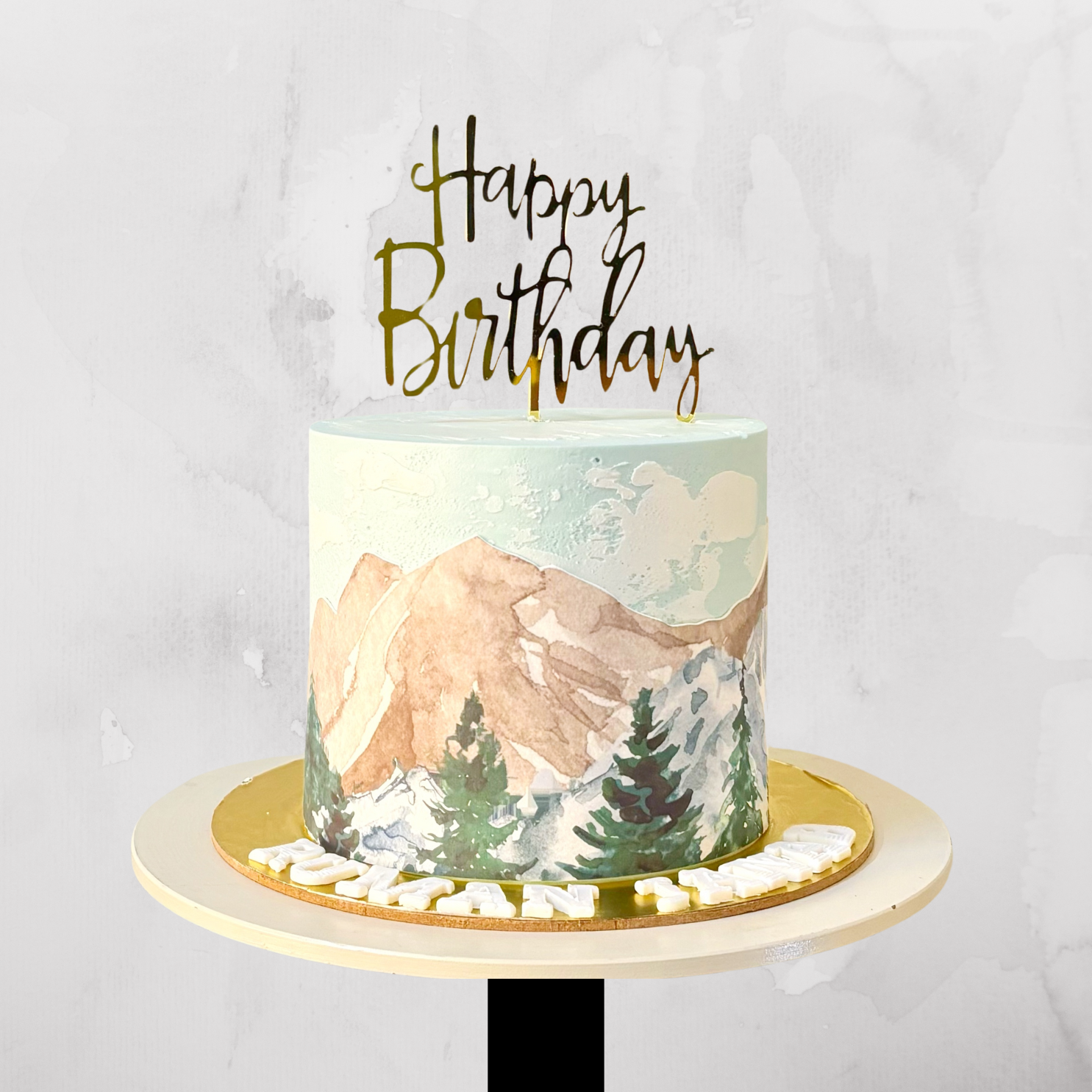Mountain Landscape Cake